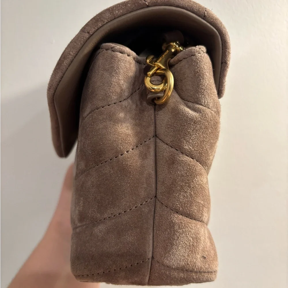 Yves Saint Laurent Brown Suede Crossbody Bag - Picture 6 of 9